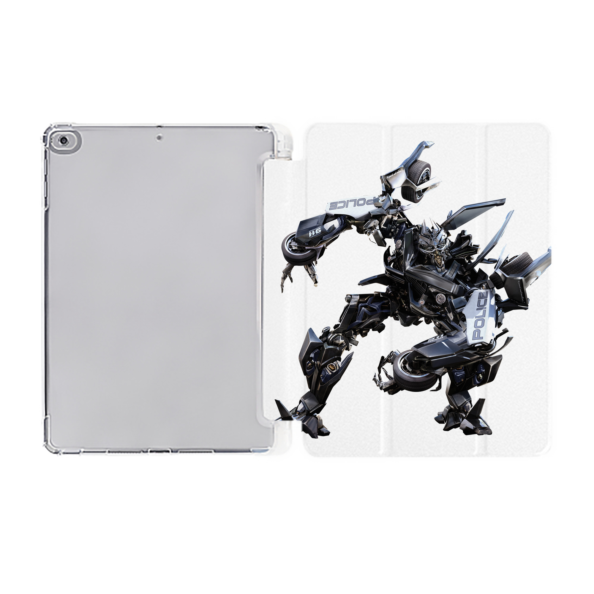 （画像用）  IPad ケース ペン収納付き 三つ折りスタンド PUレザー×シリコン 対応機種9.5/10.5/10.9インチ